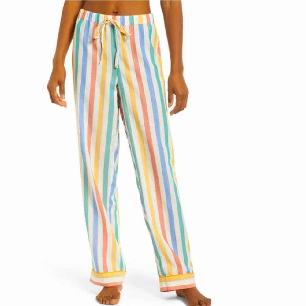Madewell Multicolor Stripe Cotton Pajama Pants